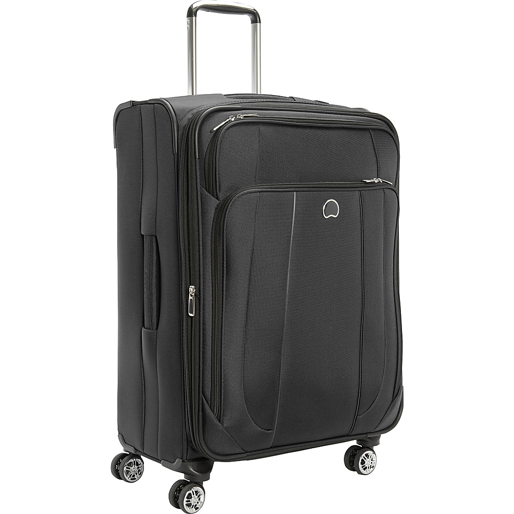 Delsey Helium Cruise 25 Exp Suiter Trolley Black Delsey Softside Checked