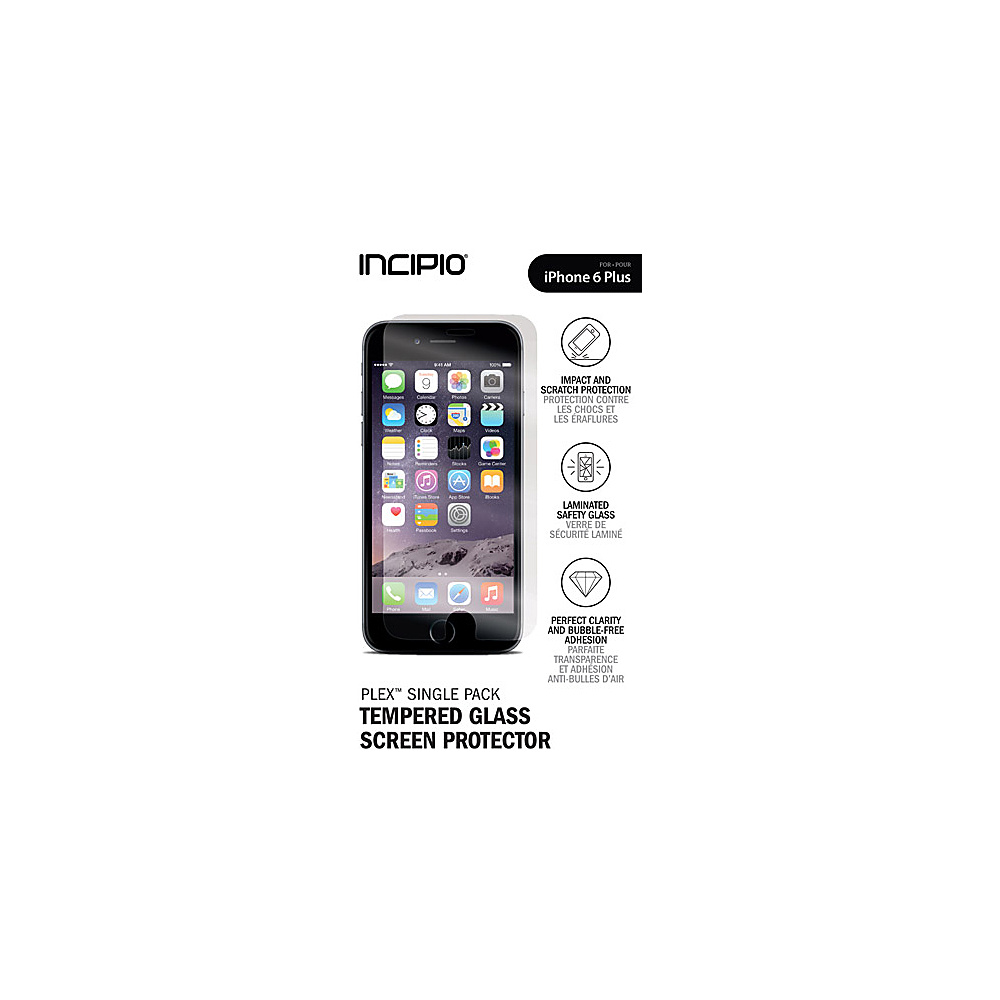Incipio Screen Protector iPhone 6 Plus Tempered Glass Clear Incipio Electronic Cases