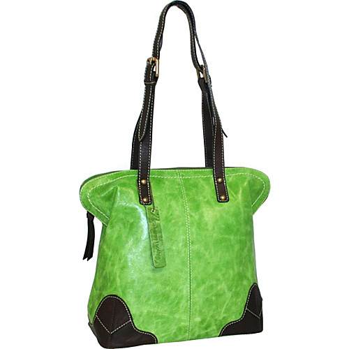 Nino Bossi Dalia Dome Satchel Apple Green - Nino Bossi Leather Handbags