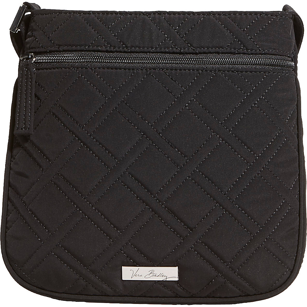 Vera Bradley Petite Double Zip Hipster Solids Classic Black Vera Bradley Fabric Handbags