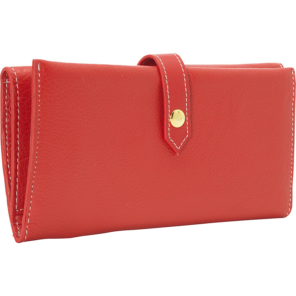 Clava Tri Fold Women s Wallet Red Clava Women s Wallets