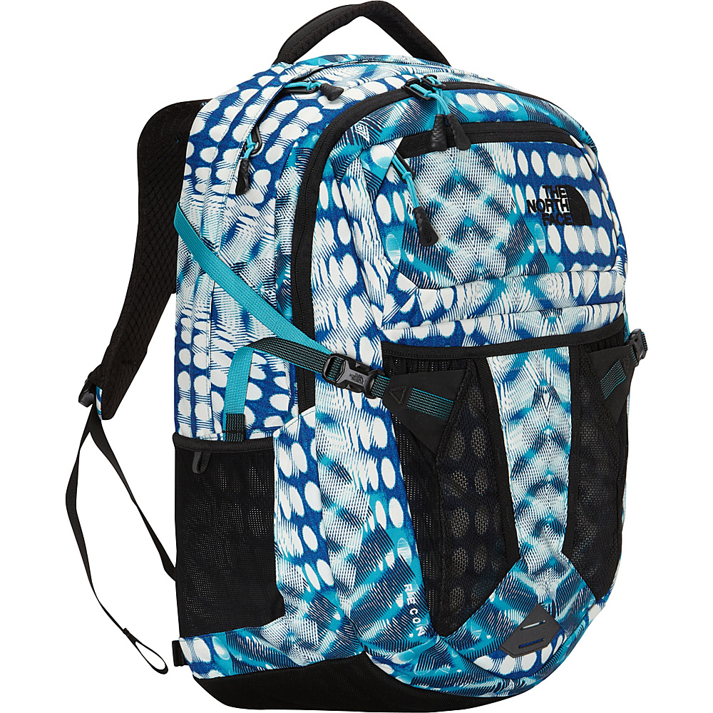 The North Face Women s Recon Laptop Backpack Bluebird Diamond Dot Print The North Face Business Laptop Backpacks