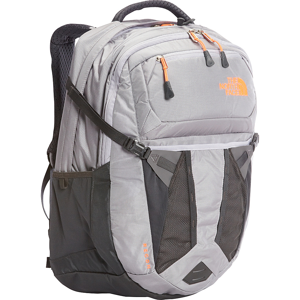 The North Face Women s Recon Laptop Backpack Dapple Grey Heather Tropical Coral The North Face Business Laptop Backpacks