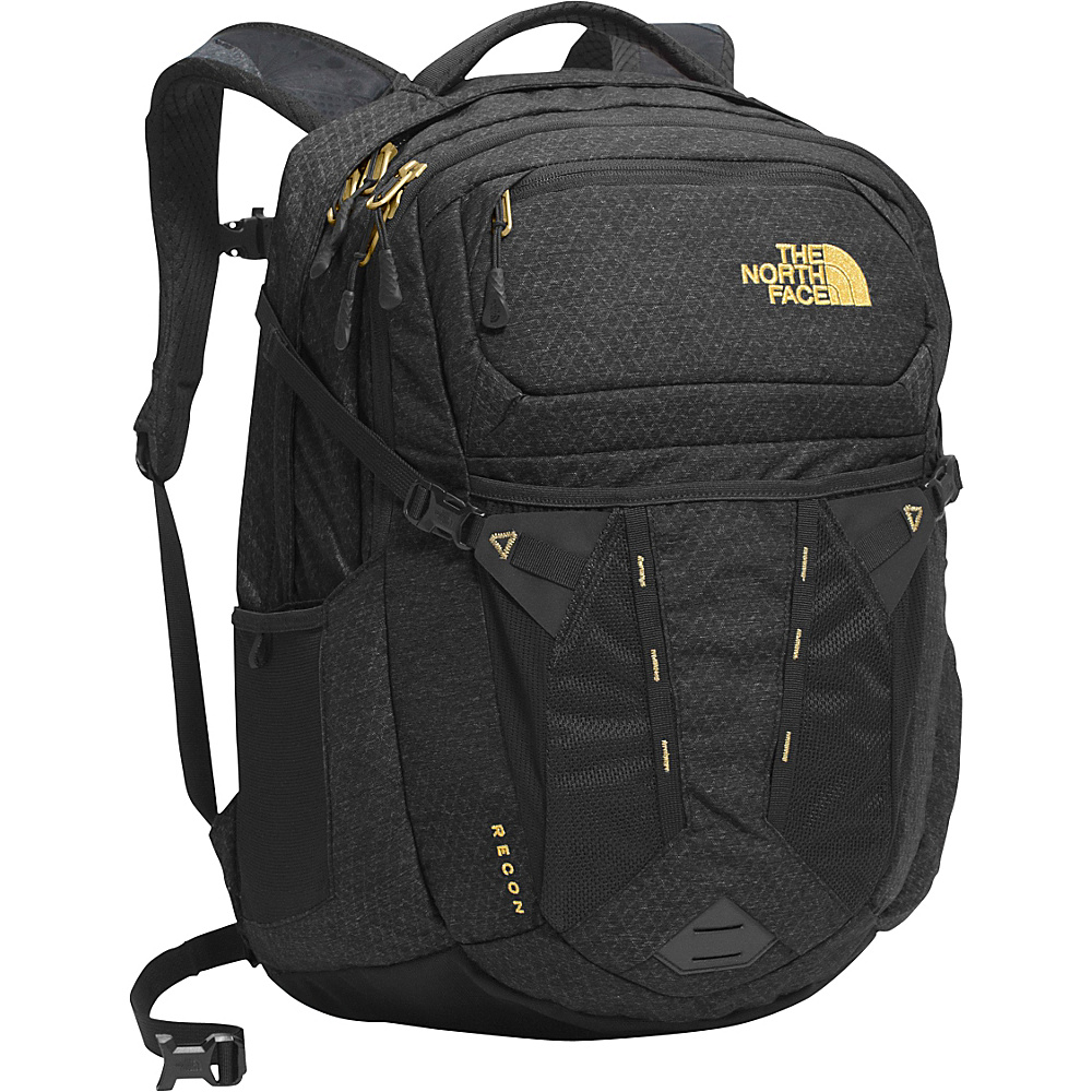The North Face Women s Recon Laptop Backpack TNF Black 24K Gold The North Face Business Laptop Backpacks