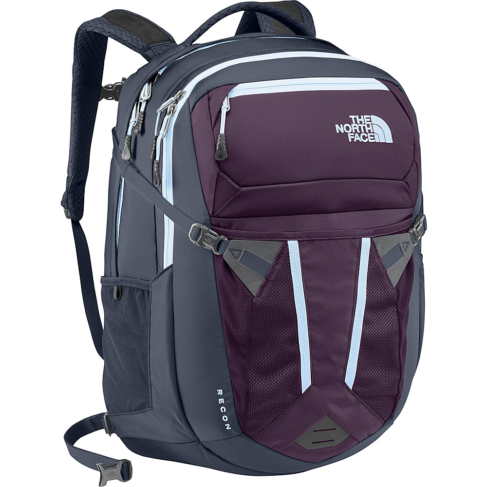 The North Face Women s Recon Laptop Backpack Blackberry Wine Chambray Blue The North Face Business Laptop Backpacks