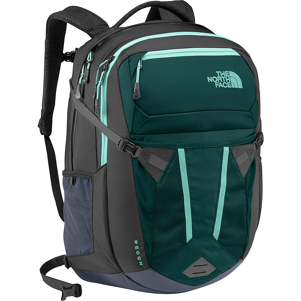 The North Face Women s Recon Laptop Backpack Deep Teal Blue Agate Green The North Face Business Laptop Backpacks