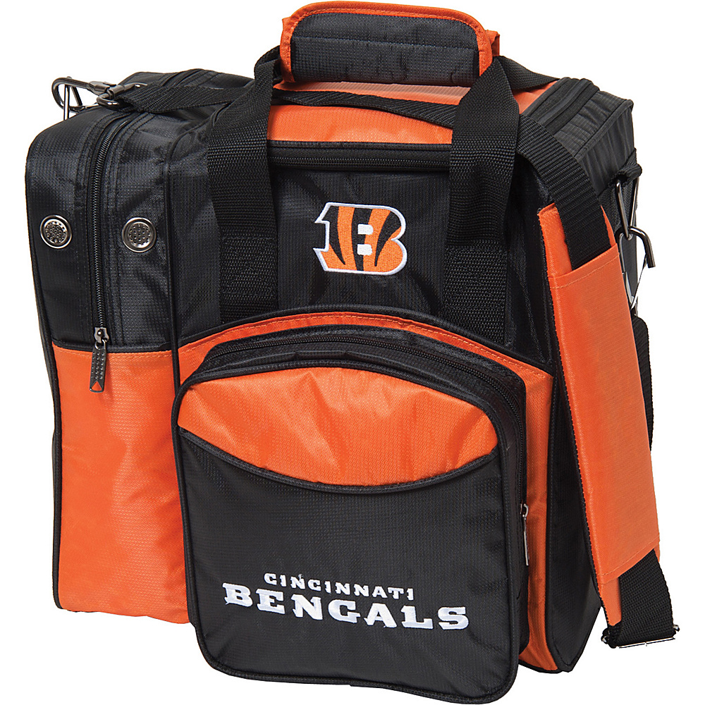 KR Strikeforce Bowling NFL Single Bowling Ball Tote Bag Cincinnati Bengals KR Strikeforce Bowling Bowling Bags