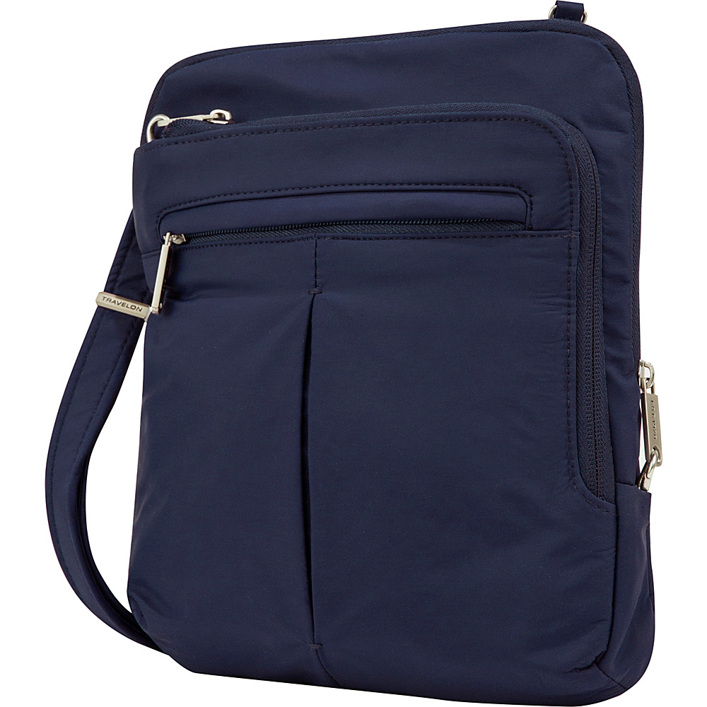 Travelon Anti Theft Classic Light Slim Bag Lush Blue Turquoise Travelon Fabric Handbags