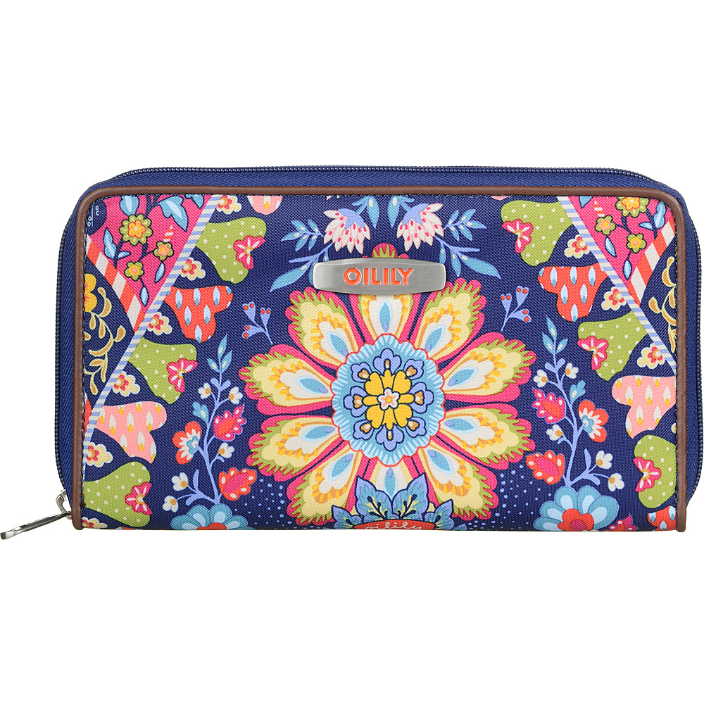 Oilily Travel Organizer Wallet Navy Oilily Ladies Clutch Wallets