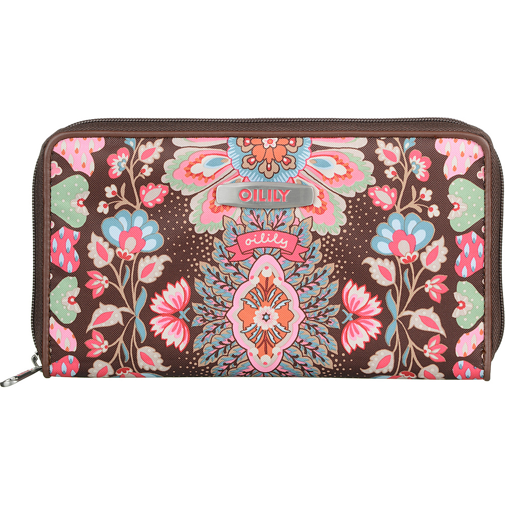 Oilily Travel Organizer Wallet Brown Oilily Ladies Clutch Wallets