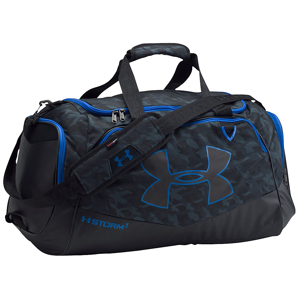 Under Armour Undeniable MD Duffel II Black Stealth Gray Ultra Blue Under Armour All Purpose Duffels