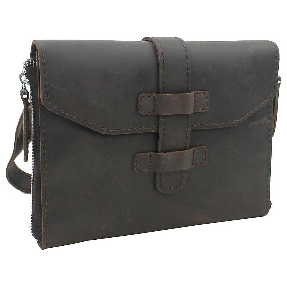 Vagabond Traveler 9 Leather iPad mini Shoulder Bag Dark Brown Vagabond Traveler Electronic Cases