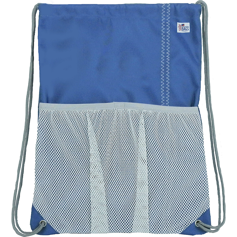 SailorBags Drawstring Bag Blue Grey SailorBags Everyday Backpacks