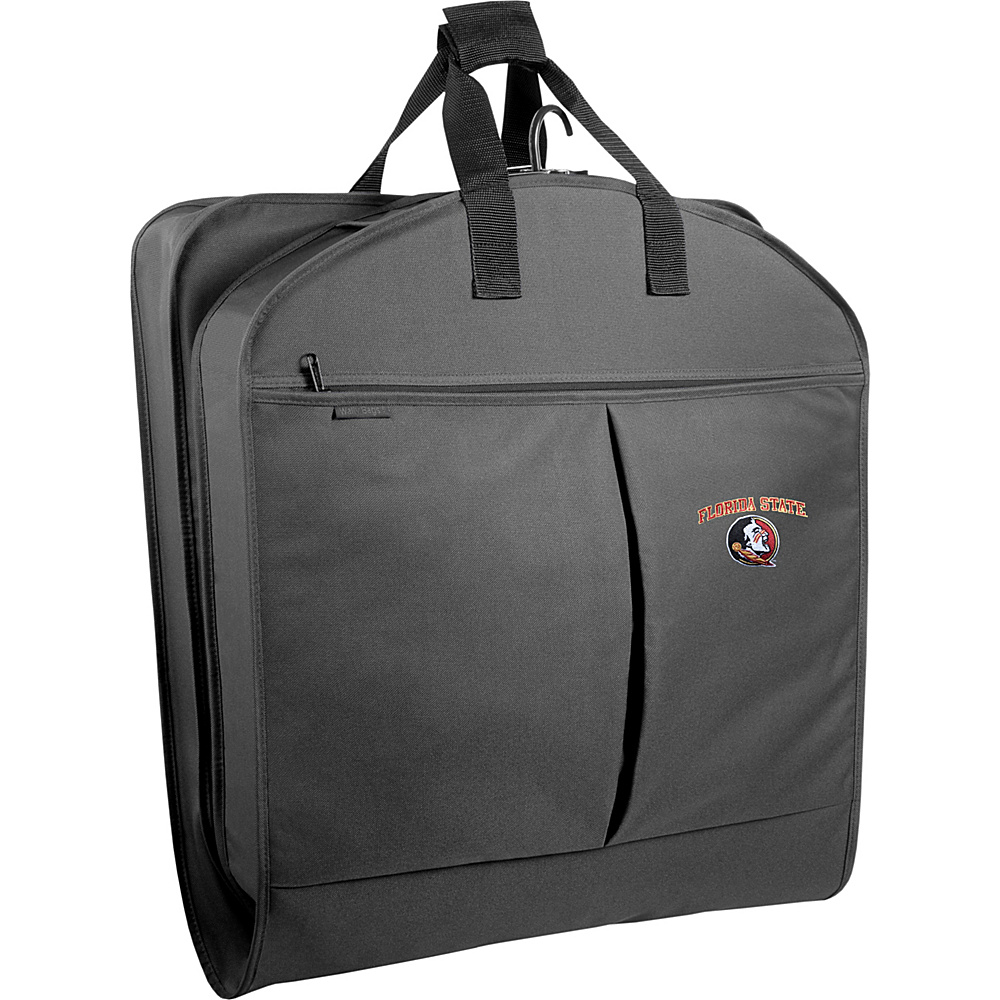 Wally Bags Florida State Seminoles 40 Suit Length Garment Bag with Two Pockets Black Wally Bags Garment Bags