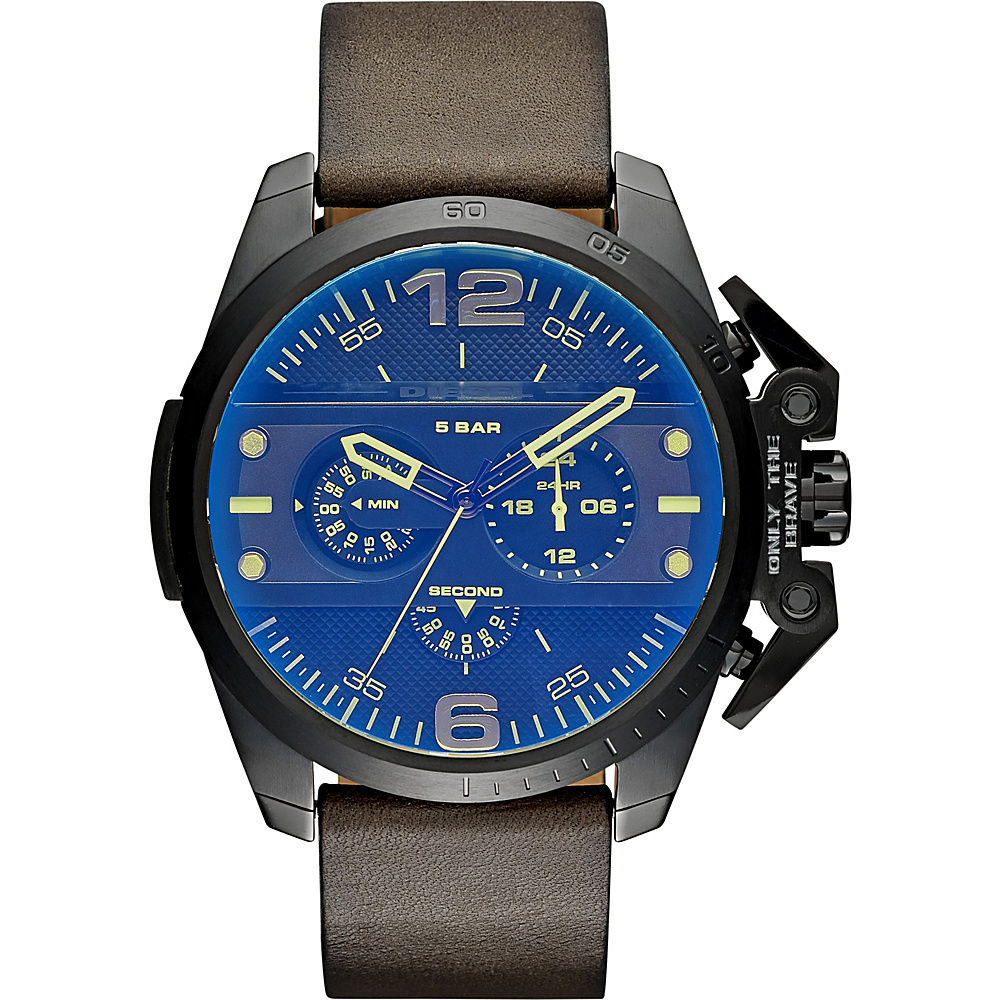 Diesel Watches Ironside Chronograph Leather Watch Green Diesel Watches Watches