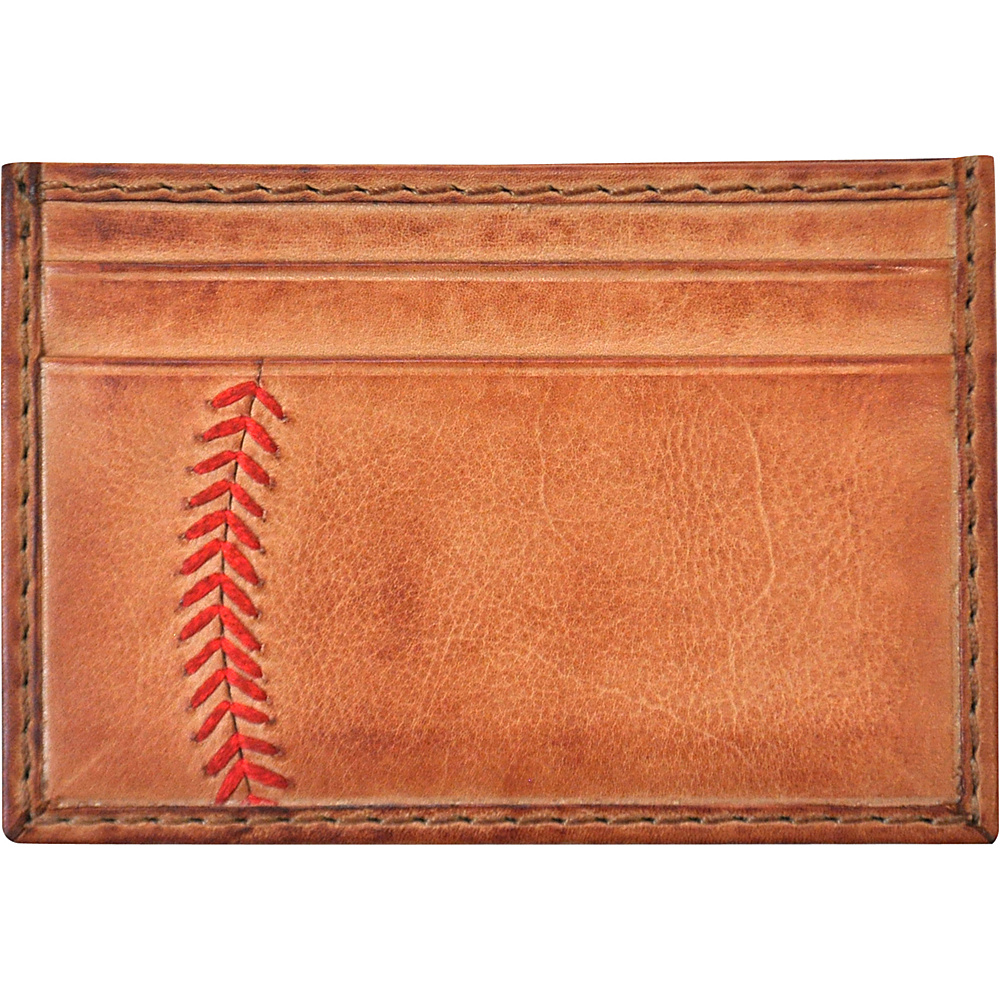 Rawlings Baseball Stitch Card Case Tan Rawlings Men s Wallets