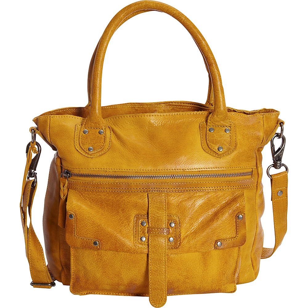 Latico Leathers Walker Satchel Yellow Latico Leathers Leather Handbags