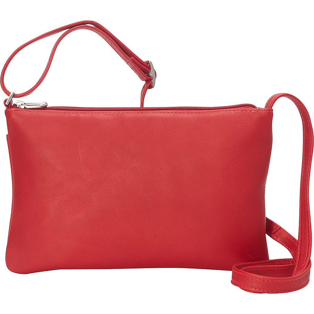 Le Donne Leather Apricot Crossbody Red Le Donne Leather Leather Handbags