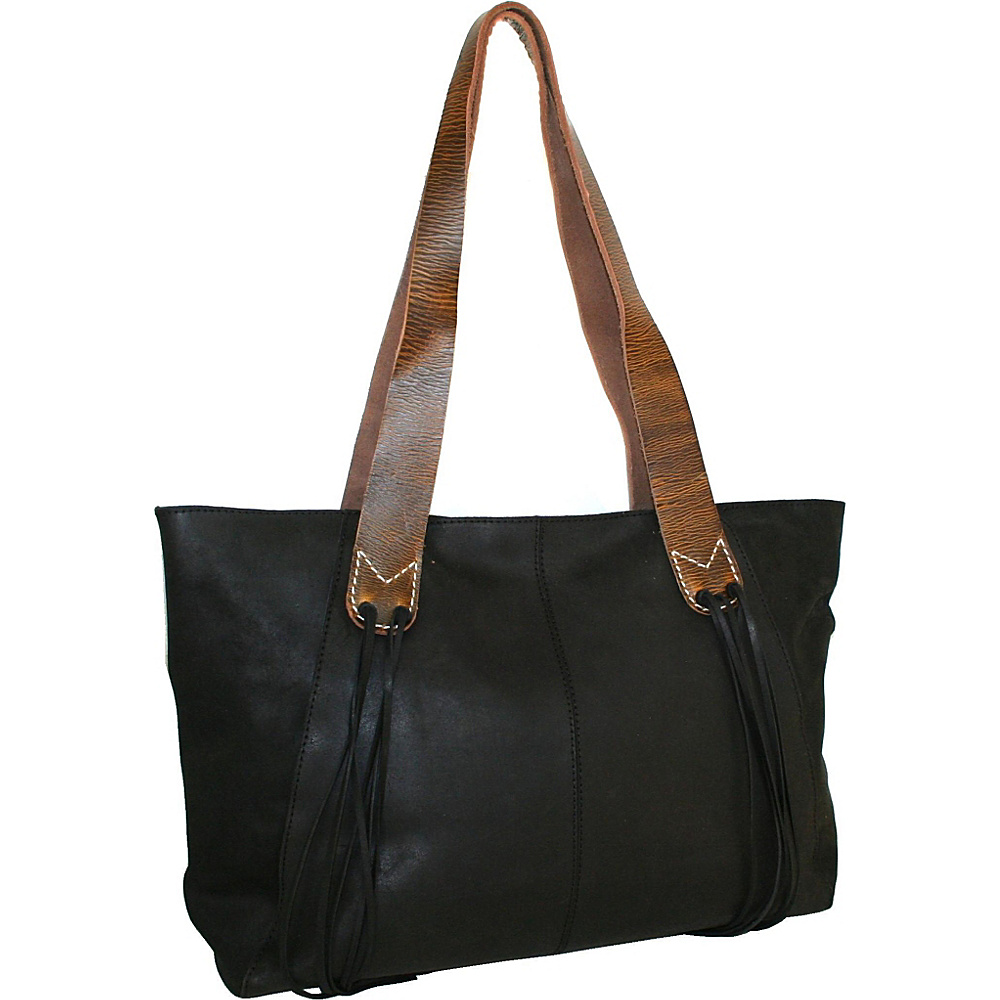 Nino Bossi Mae West Tote Black Nino Bossi Leather Handbags