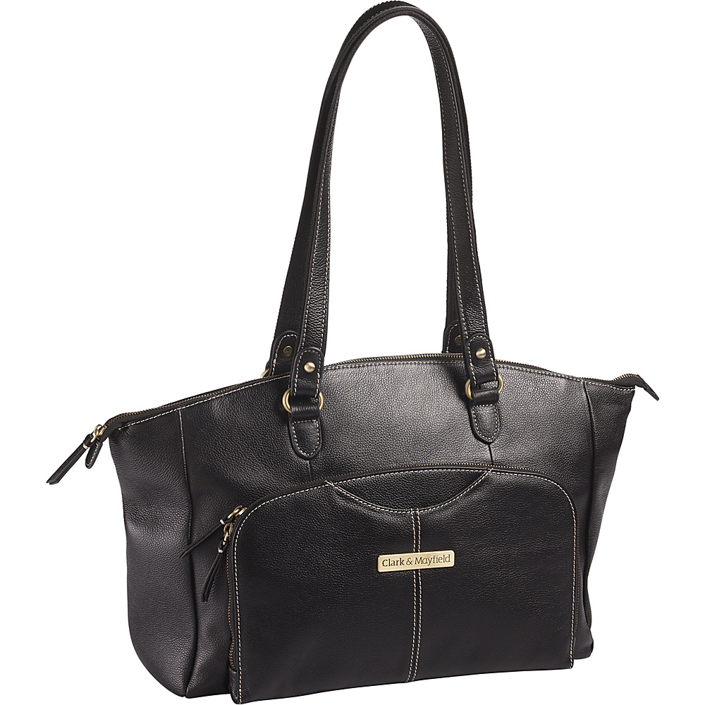 Clark Mayfield Alder Leather 15.6 Laptop Handbag Black Clark Mayfield Women s Business Bags