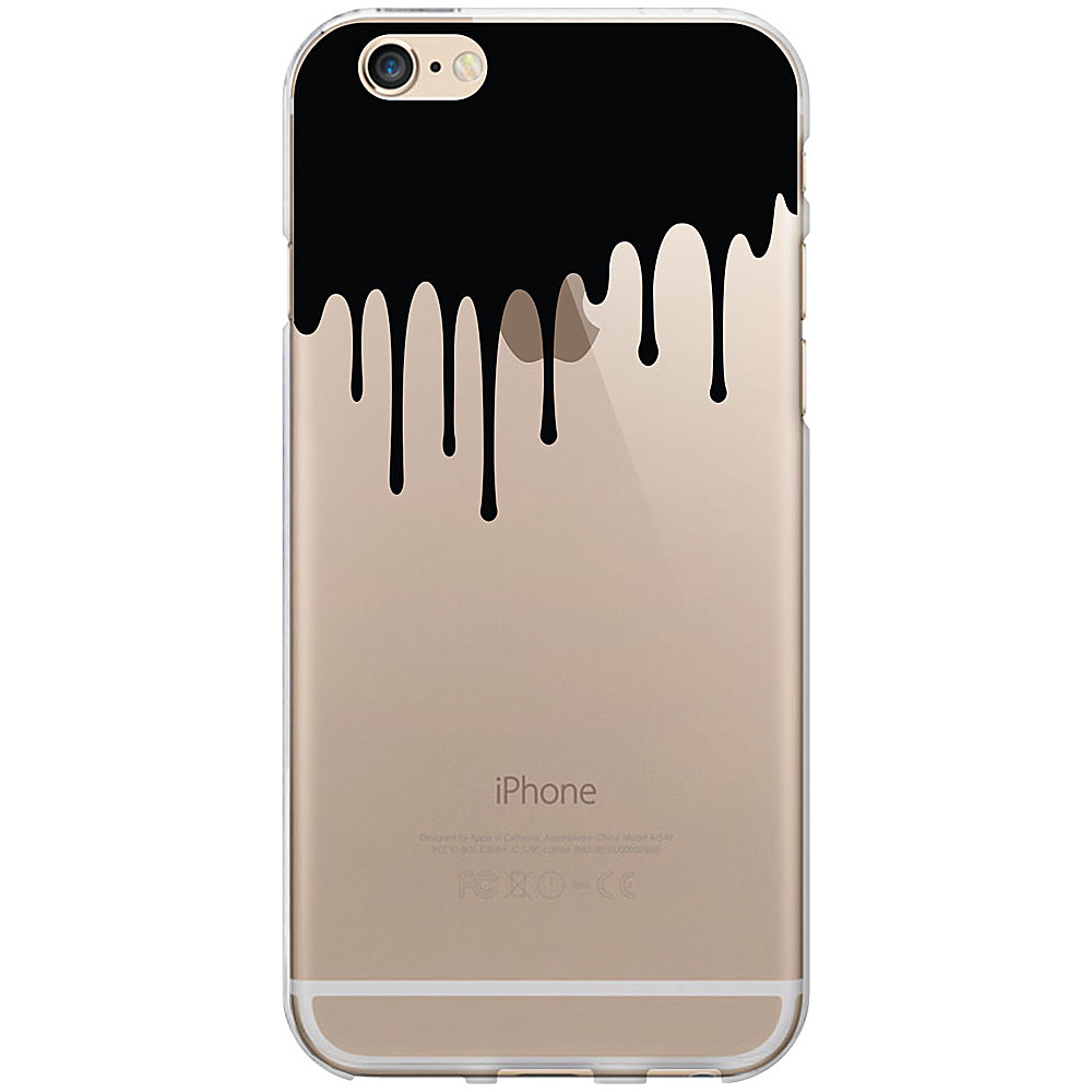 Centon Electronics OTM Clear iPhone SE 5 5S Case Iconic Prints Black Drip Centon Electronics Electronic Cases