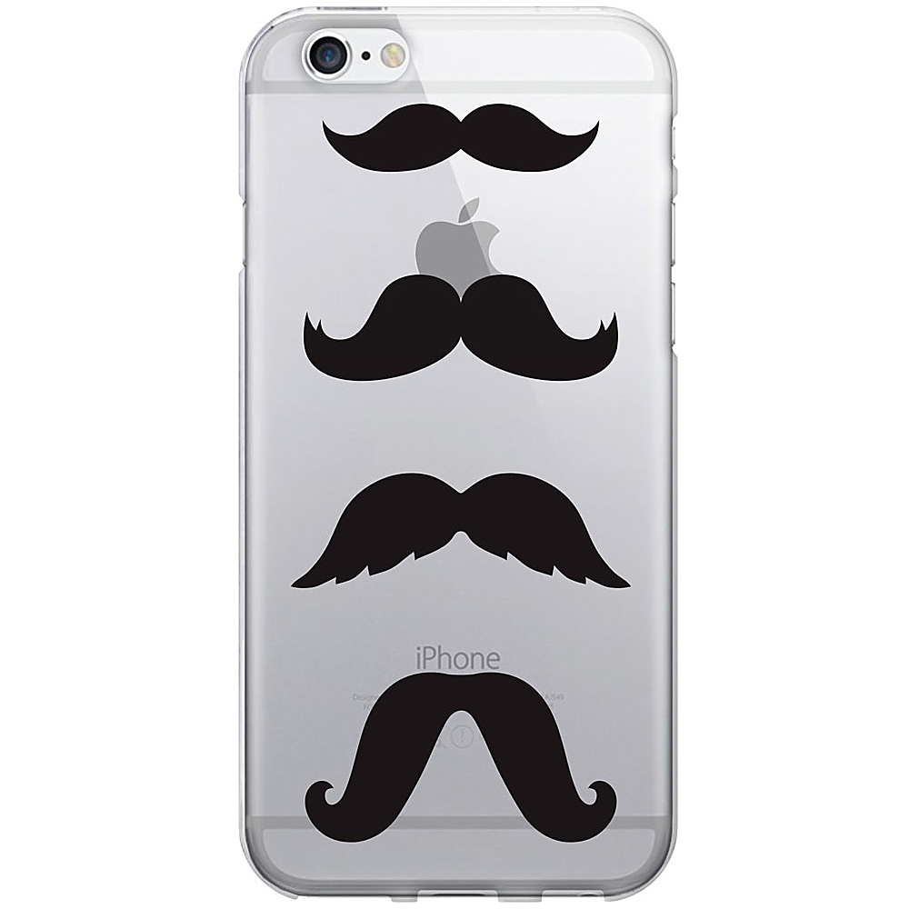 Centon Electronics OTM Clear iPhone 6 Case Hipster Prints Mustache Centon Electronics Electronic Cases