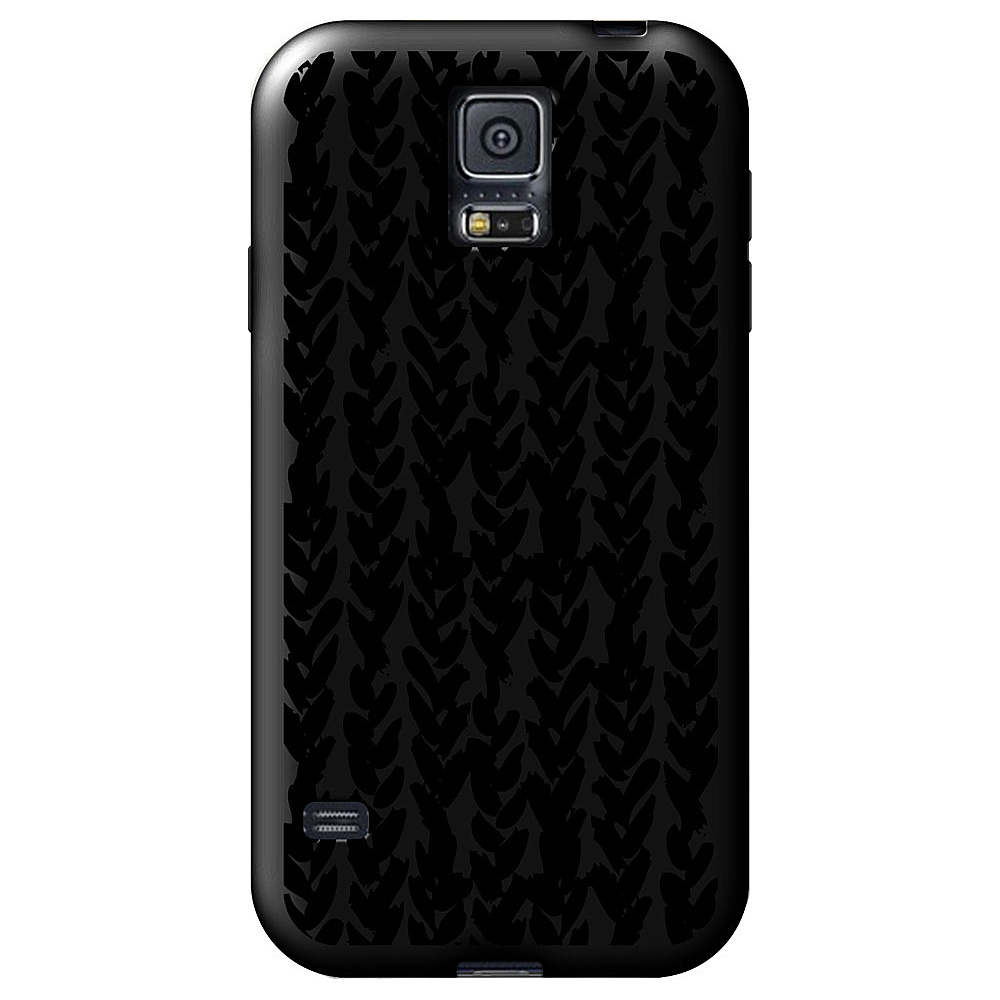Centon Electronics OTM Glossy Black Galaxy S5 Case Black Black Collection Hearts Centon Electronics Electronic Cases