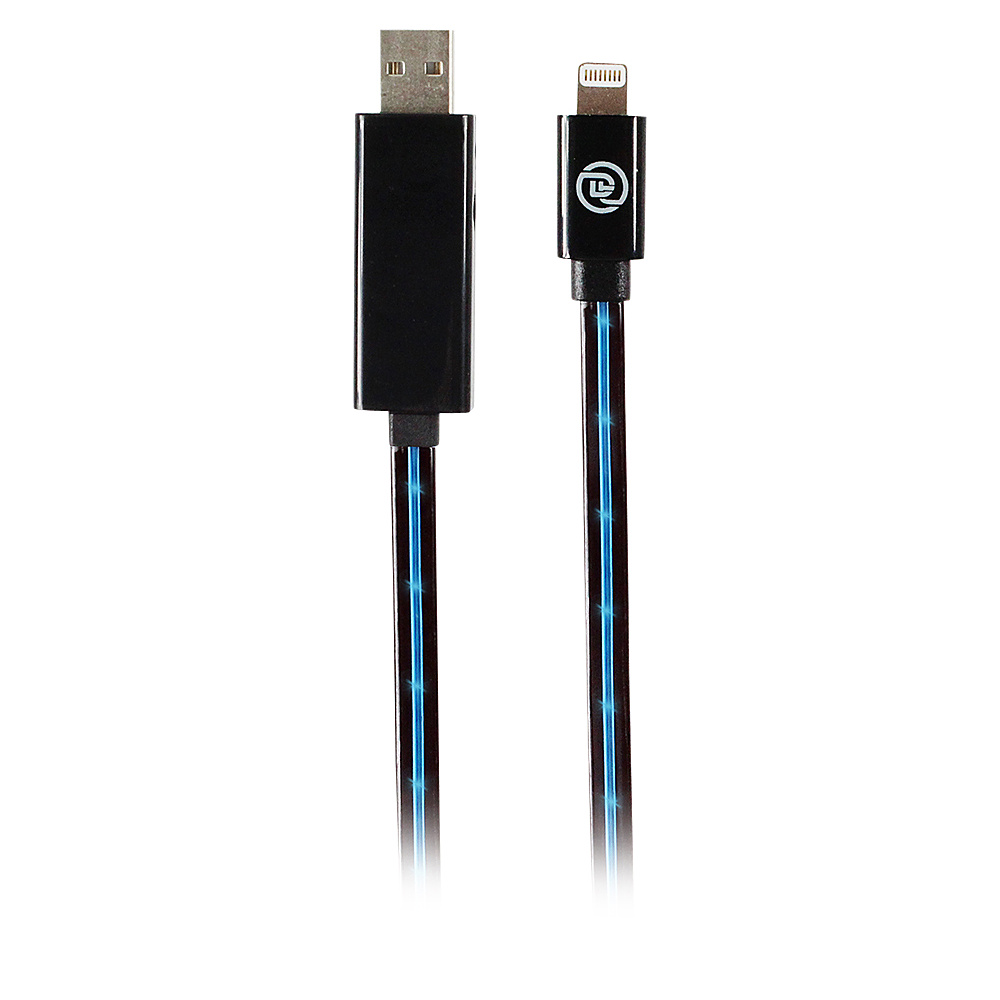 Digital Treasures MFI Lightning Cable with Flow Effect LEDs Blue Digital Treasures Electronic Accessories