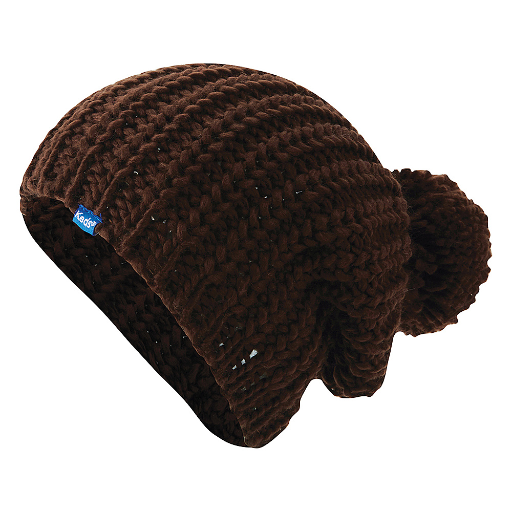 Keds Chunky Knit Pom Beanie Cocoa Brown Keds Hats Gloves Scarves