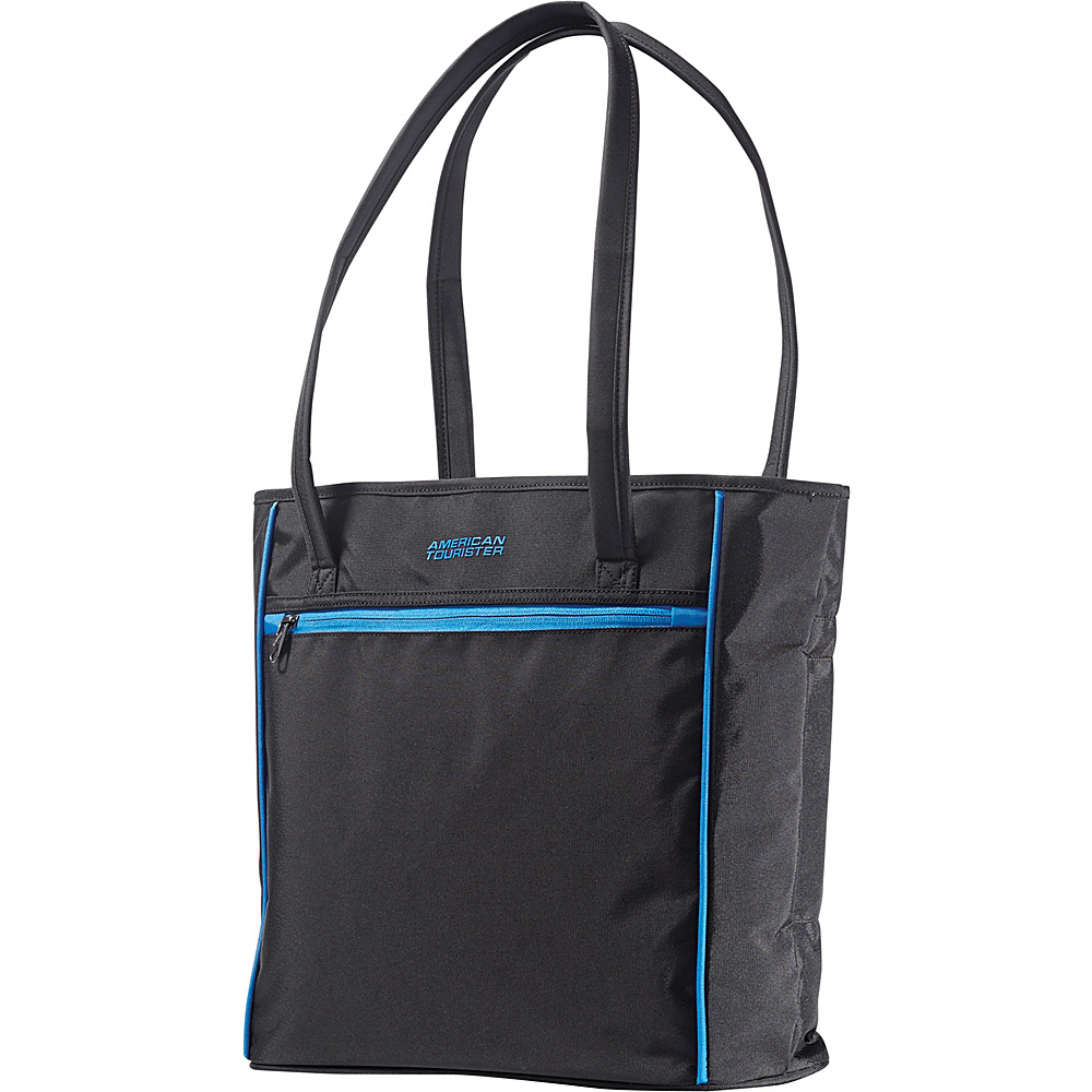 American Tourister Skylite Shopper Black Blue American Tourister Luggage Totes and Satchels