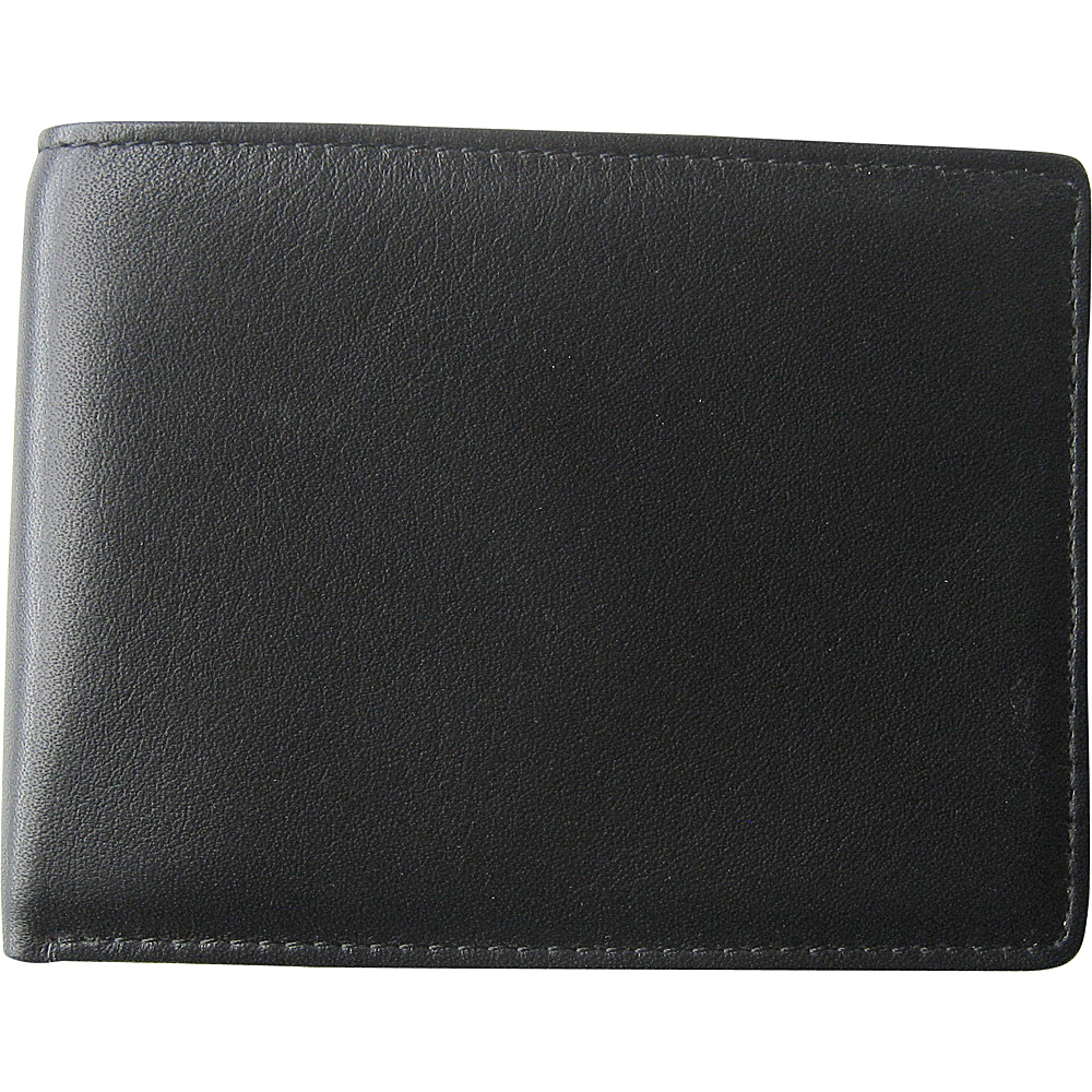 Tanners Avenue Napa Leather Bifold with ID window Black Tanners Avenue Mens Wallets
