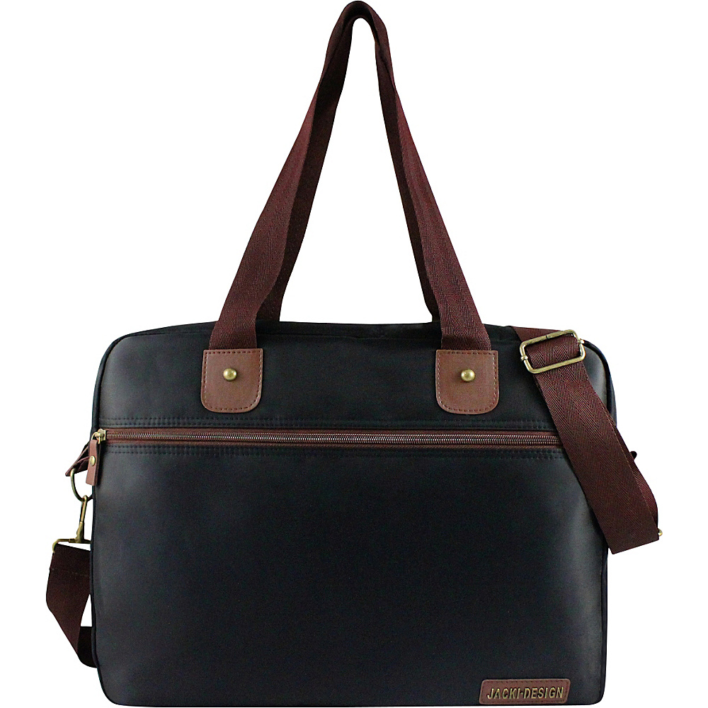 Jacki Design Men s Business Laptop Bag Black Brown Jacki Design Non Wheeled Business Cases