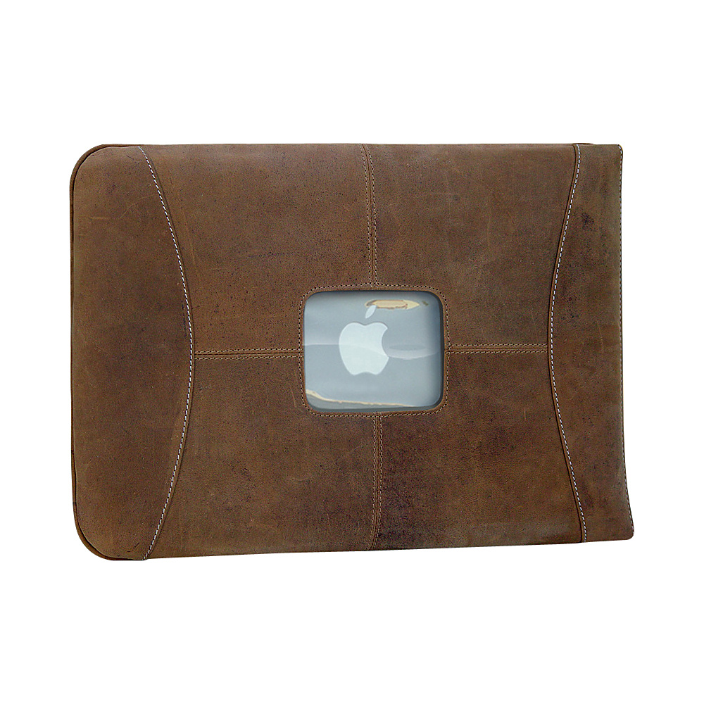 MacCase Premium Leather 12 MacBook Sleeve Vintage MacCase Electronic Cases