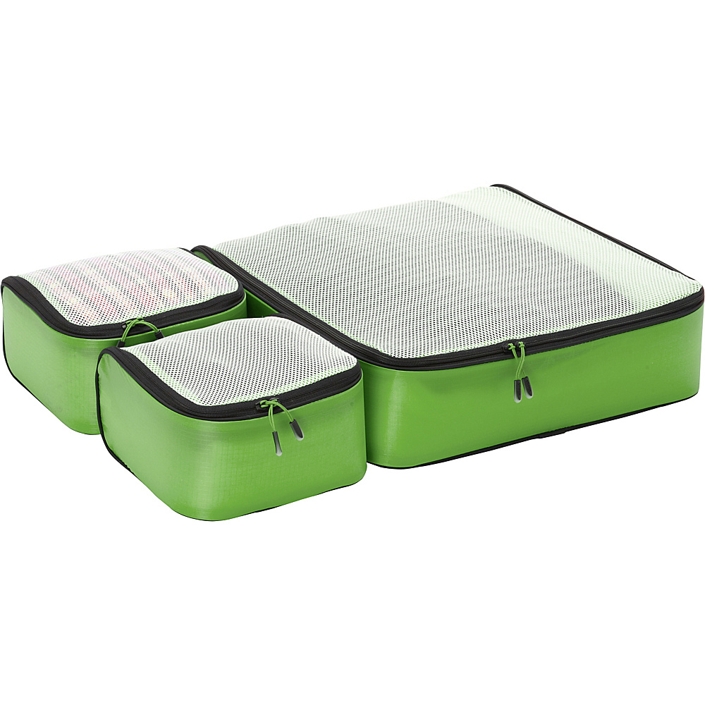 eBags Ultralight Packing Cubes Starter 3pc Set Green eBags Packing Aids