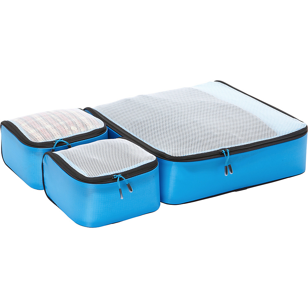 eBags Ultralight Packing Cubes Starter 3pc Set Blue eBags Packing Aids