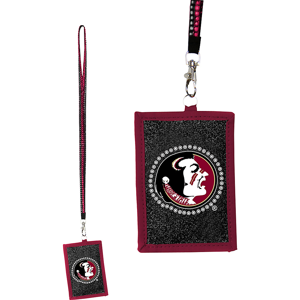Luggage Spotters NCAA Florida State Seminoles Lanyard Wallet Burgundy Luggage Spotters Travel Wallets