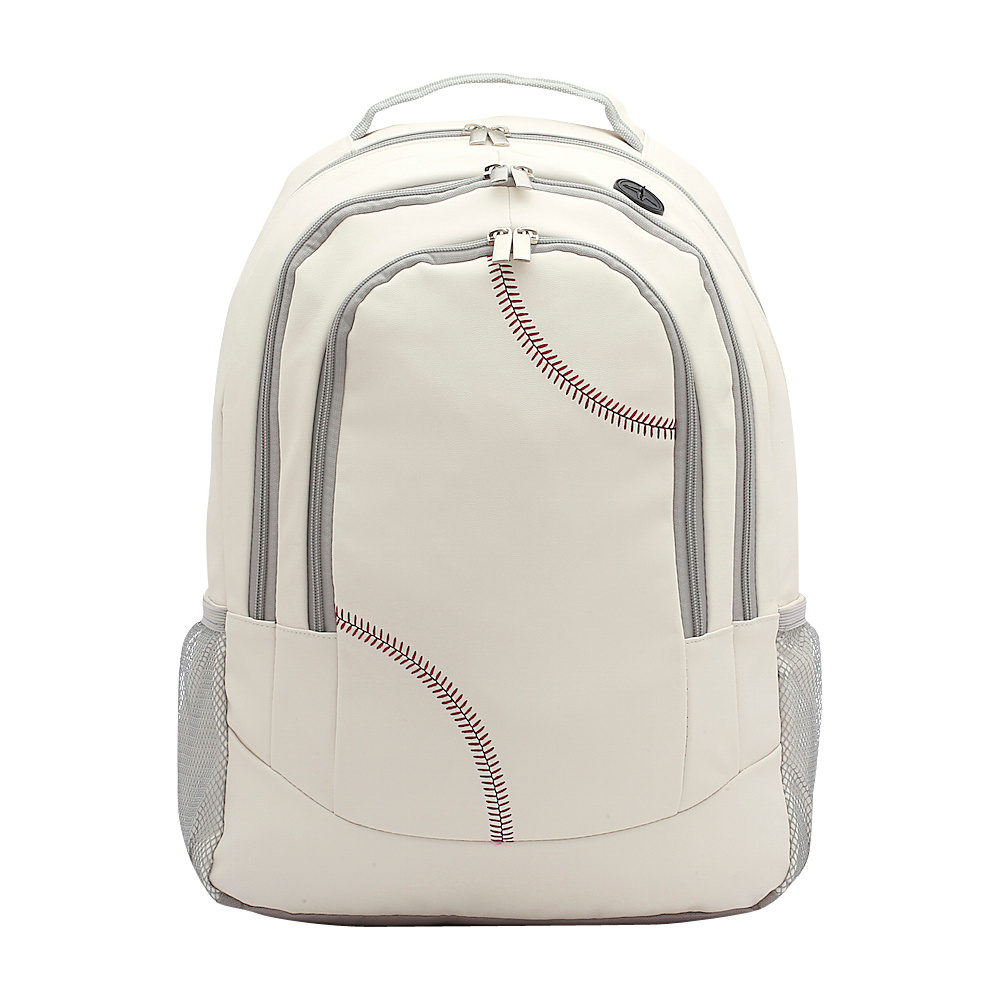 Zumer Baseball Backpack Baseball white Zumer Everyday Backpacks