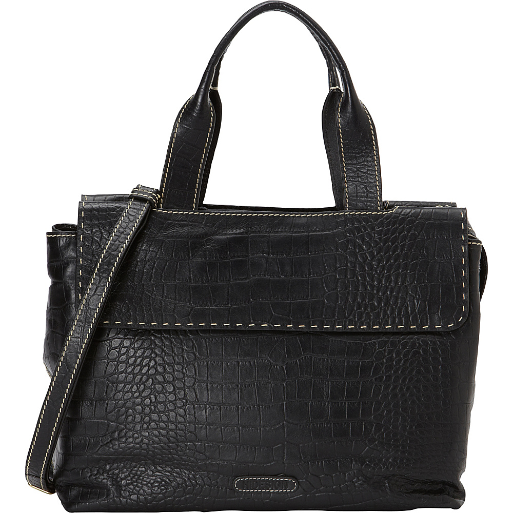 Hidesign Women s Leather Laptop Work Bag Black Hidesign Women s Business Bags