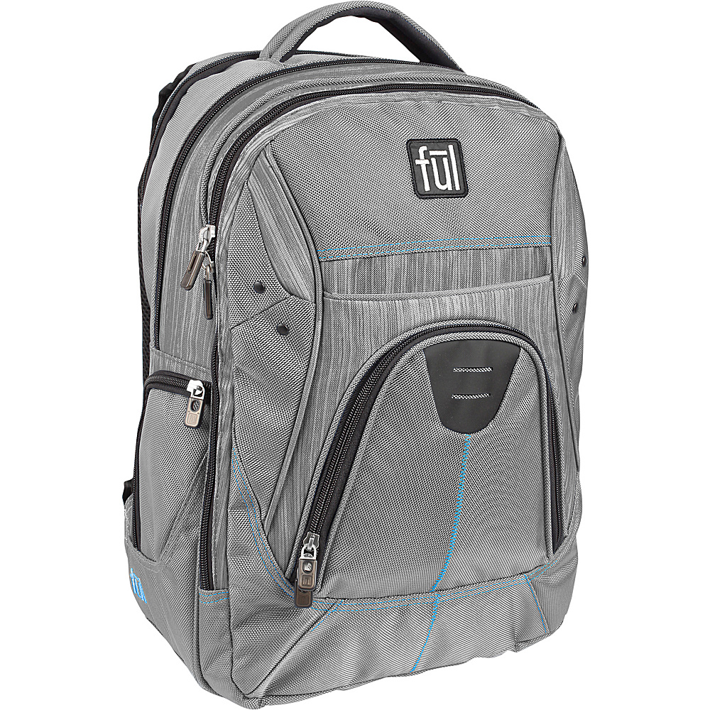 ful Gung Ho 18 Laptop Backpack Grey ful Business Laptop Backpacks