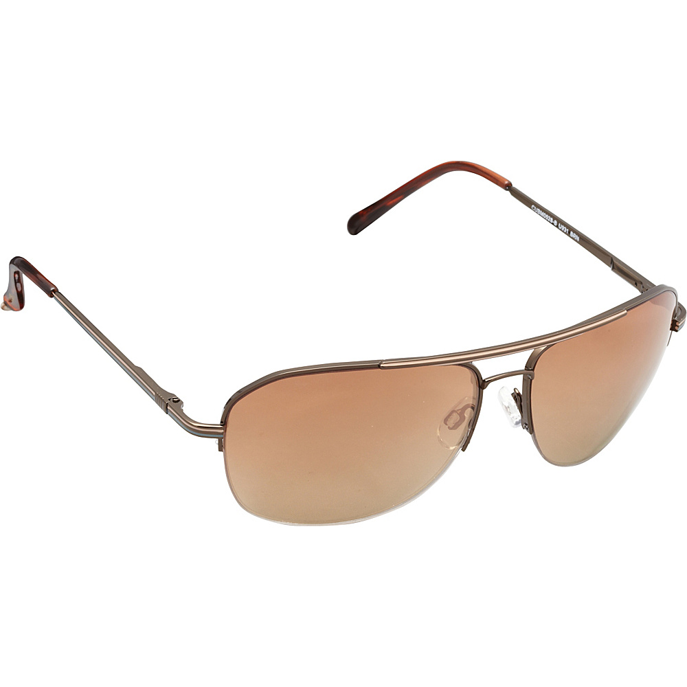 Unionbay Eyewear Metal Aviator Sunglasses Brown Unionbay Eyewear Sunglasses