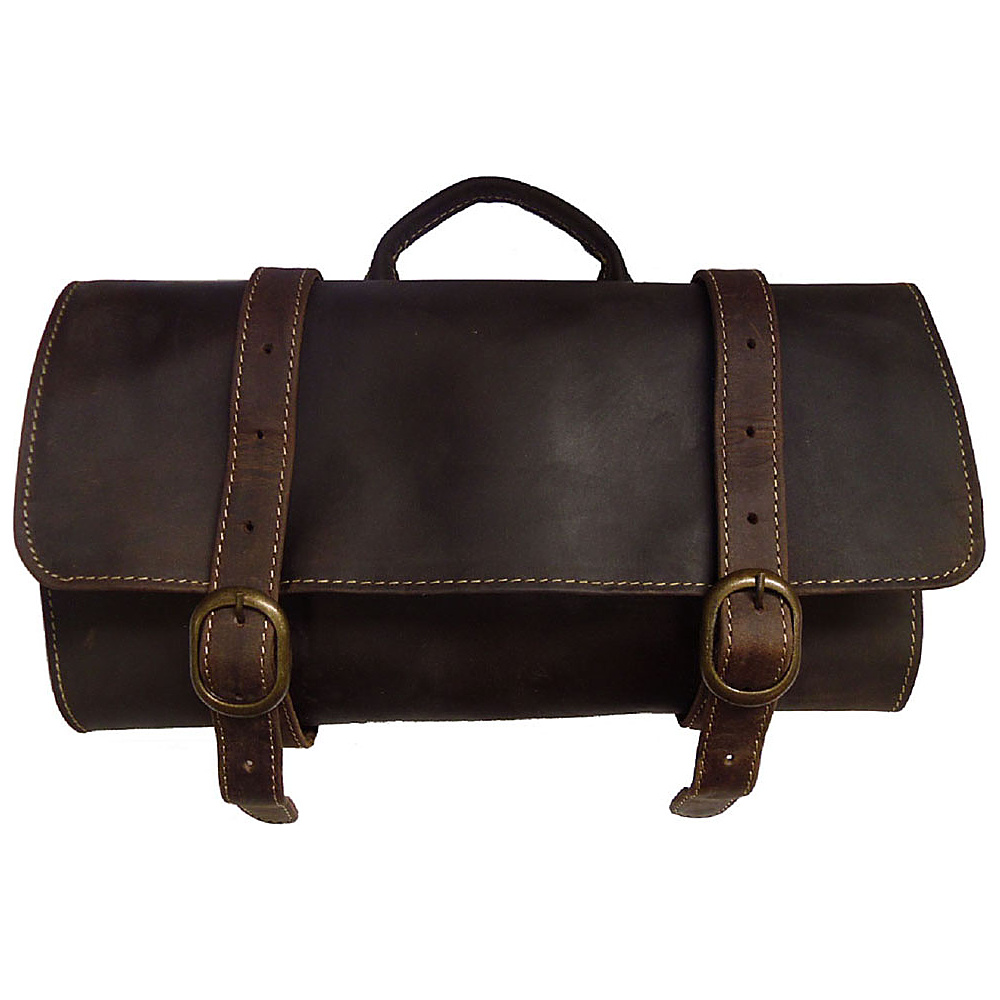 Canyon Outback Buffalo Mountain Hanging Leather Toiletry Bag Distressed Brown Canyon Outback Toiletry Kits