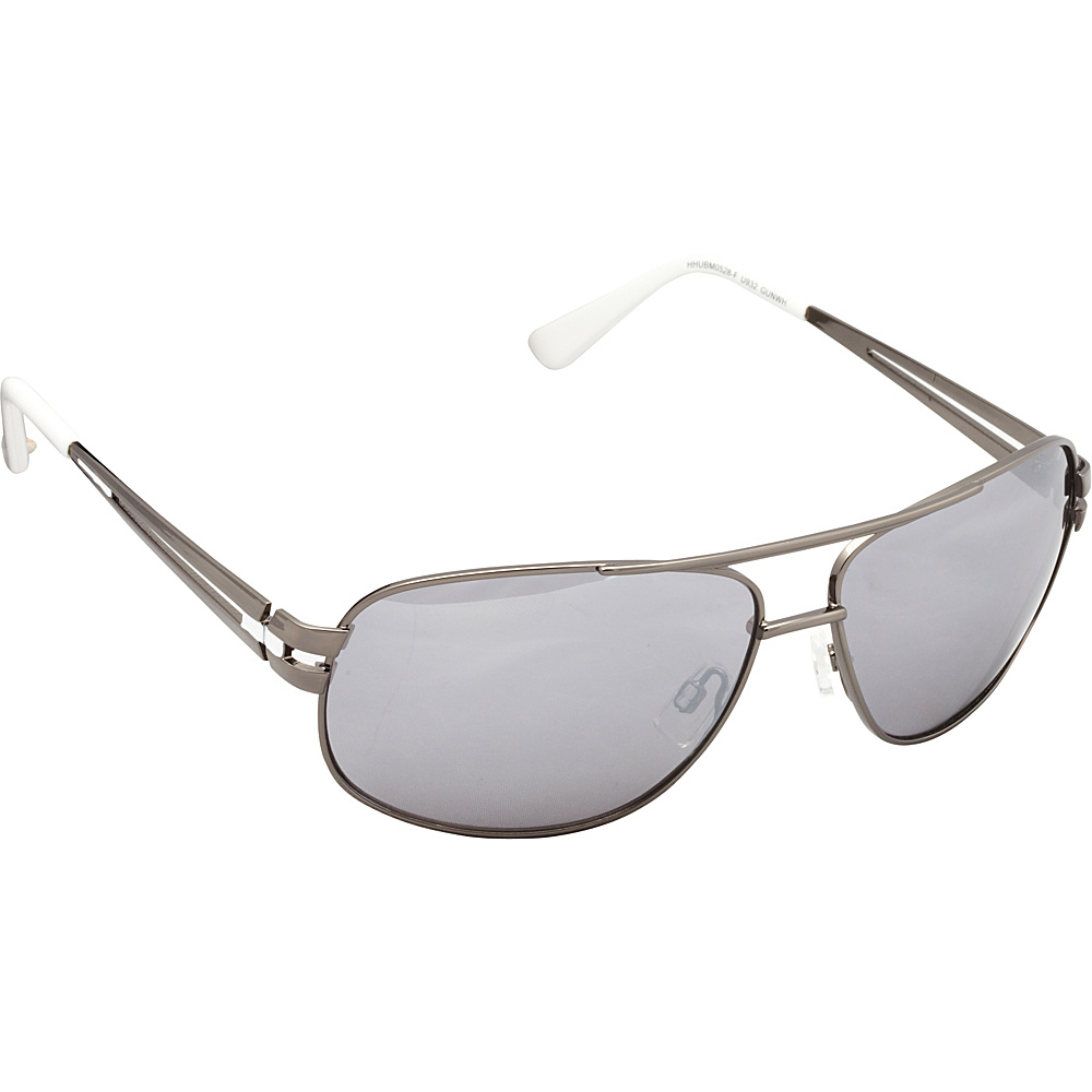 Unionbay Eyewear Metal Aviator Sunglasses Gun White Unionbay Eyewear Sunglasses