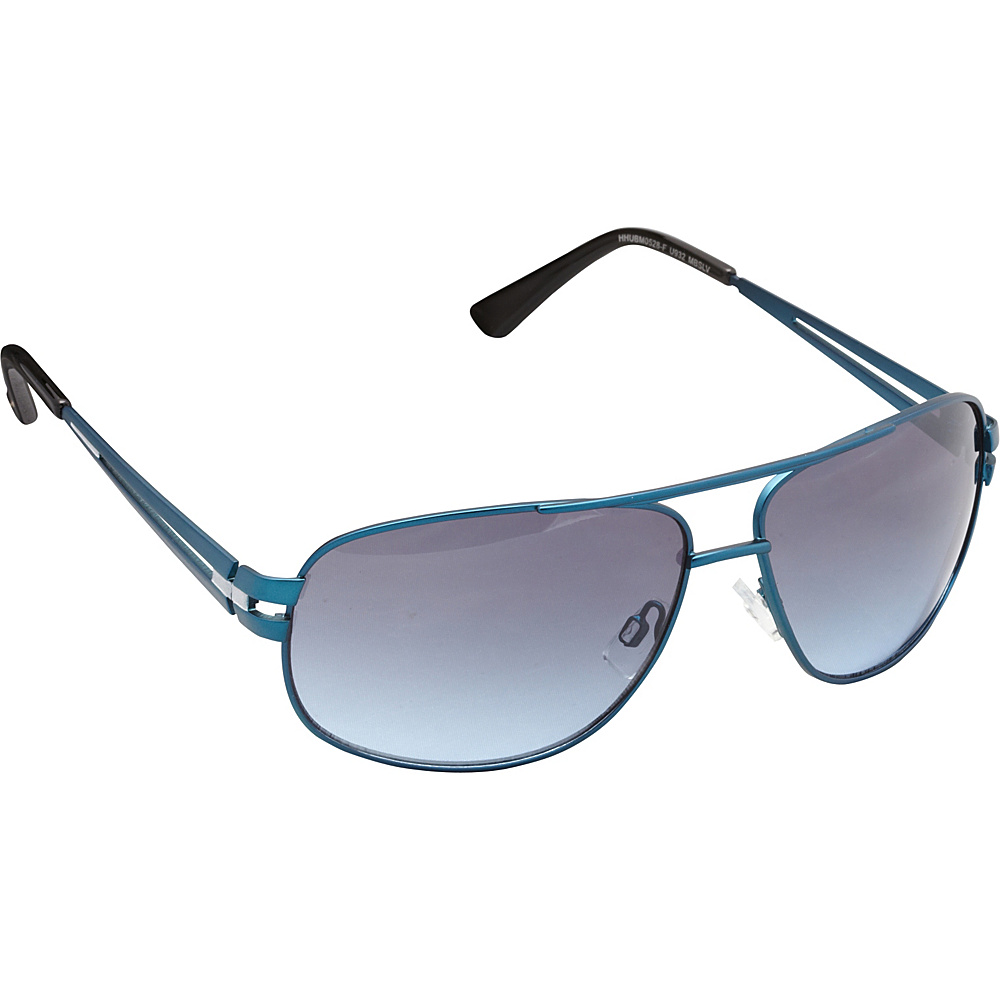 Unionbay Eyewear Metal Aviator Sunglasses Matte Blue Silver Unionbay Eyewear Sunglasses