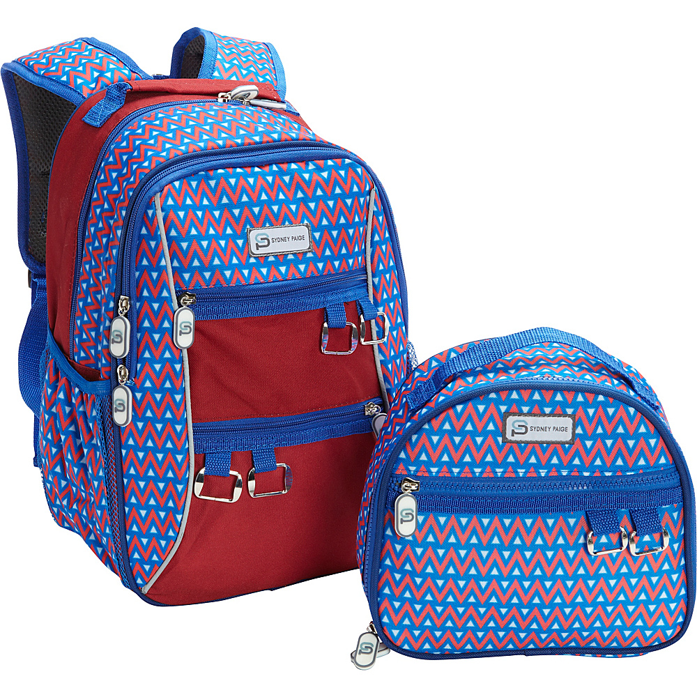 Sydney Paige Buy One Give One Kids Backpack Lunch Bag Set Blue Tents Sydney Paige Everyday Backpacks