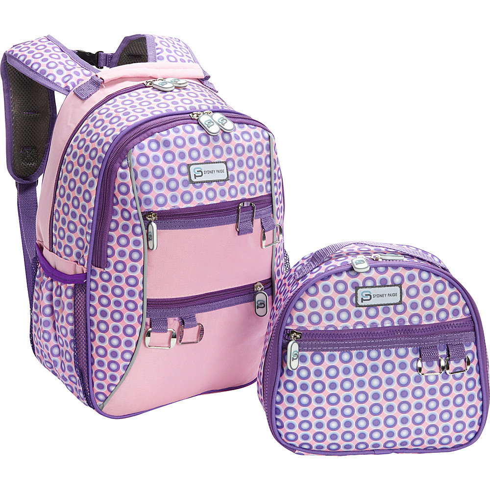 Sydney Paige Buy One Give One Kids Backpack Lunch Bag Set Purple Spotlight Sydney Paige Everyday Backpacks