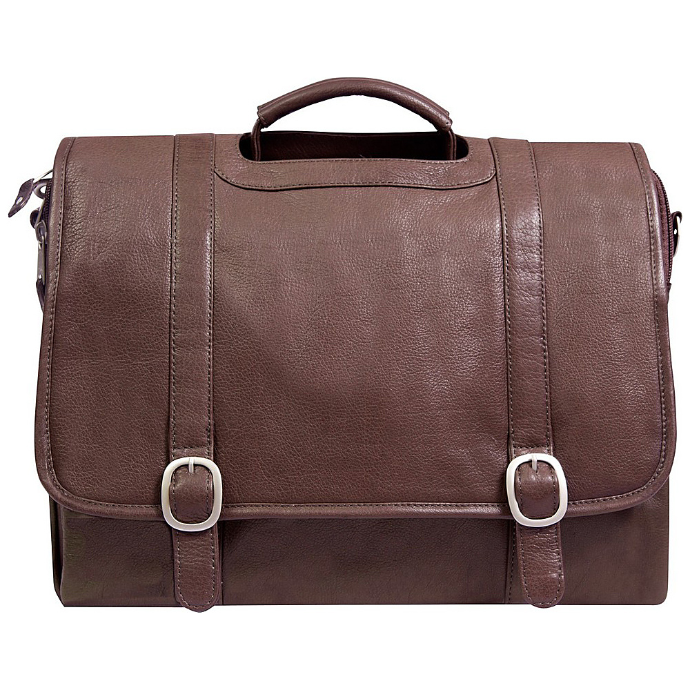 Canyon Outback Leather Willow Rock 15 inch Leather Computer Briefcase Brown Canyon Outback Non Wheeled Business Cases