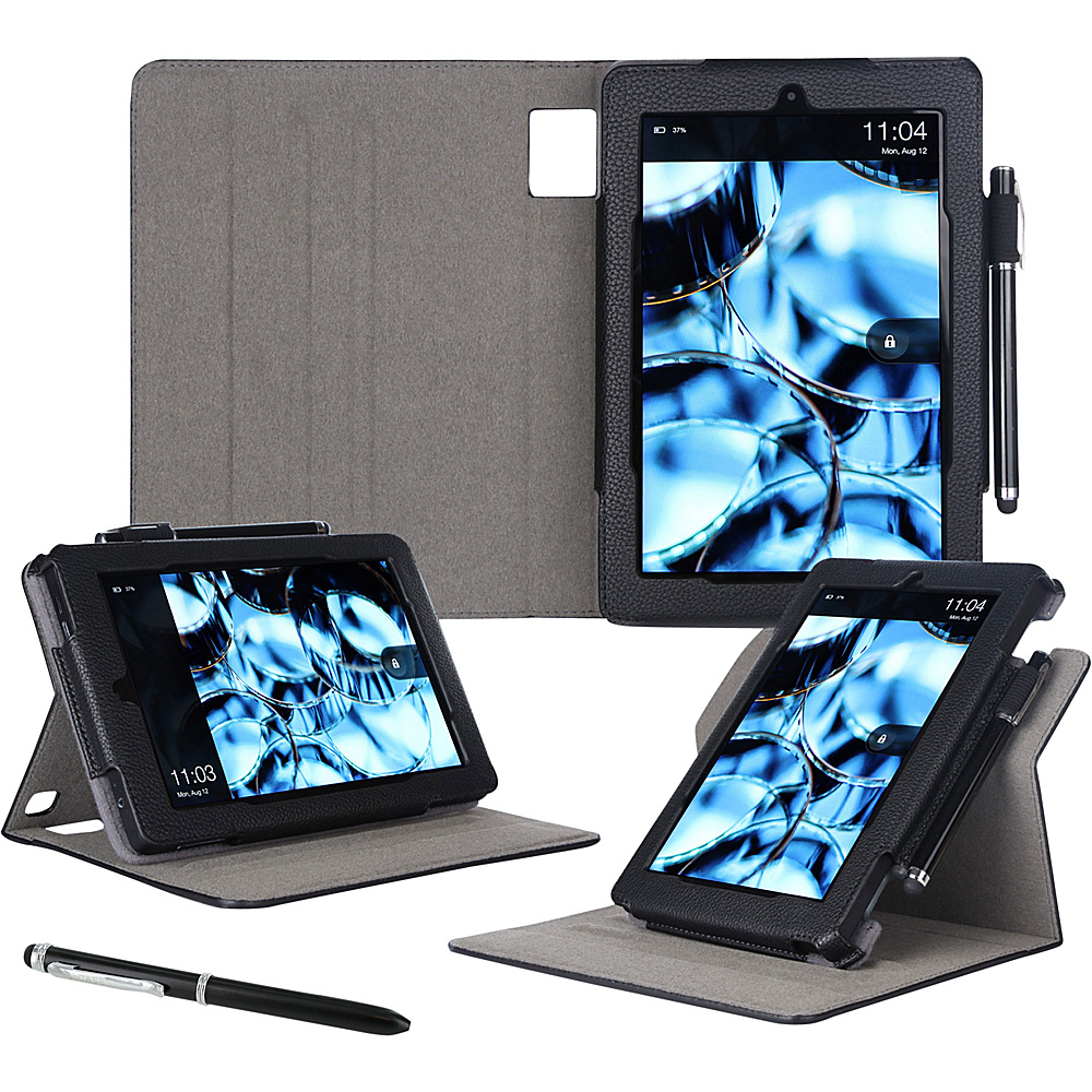 rooCASE Dual View Pro Case for Amazon Kindle Fire HD 8 Black rooCASE Electronic Cases