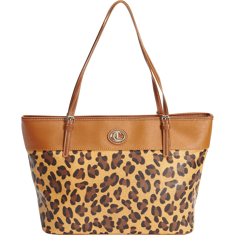 Aurielle Carryland Carryall Tote Leopard Tobacco Aurielle Carryland Manmade Handbags