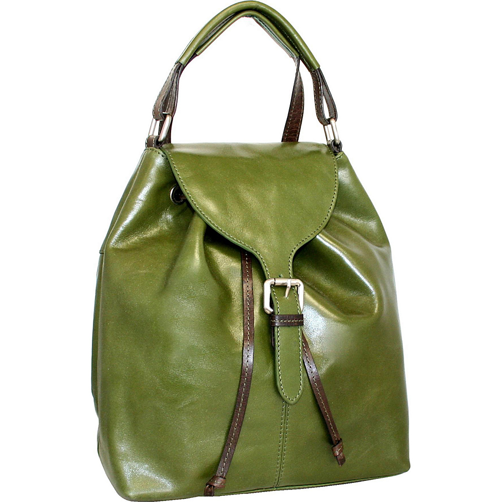 Nino Bossi Say Hey Backpack Khaki Nino Bossi Leather Handbags