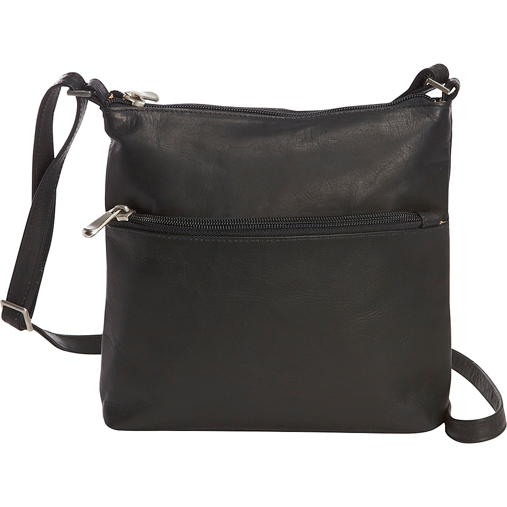 Le Donne Leather Ursula Crossbody Black Le Donne Leather Leather Handbags